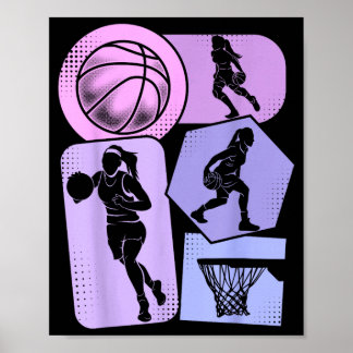 Baseball Mädchen Frauen Kinder Poster