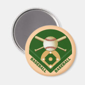 BASEBALL MAGNET (Vorderseite/Rückseite)