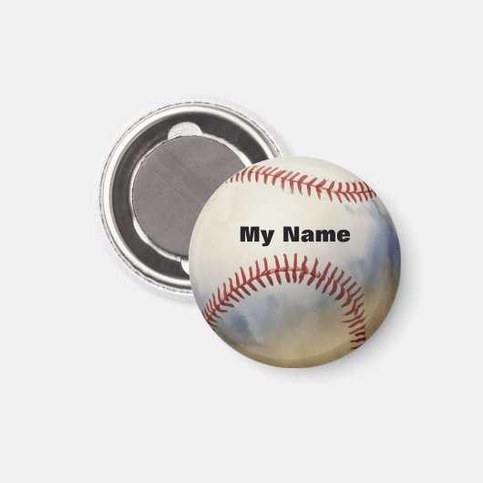Baseball Magnet (Vorderseite/Rückseite)