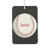 Baseball-Makro mit Namen Autolufterfrischer (Vorderseite)