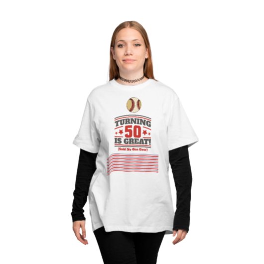 Baseball Mama 50. Geburtstag T-Shirt