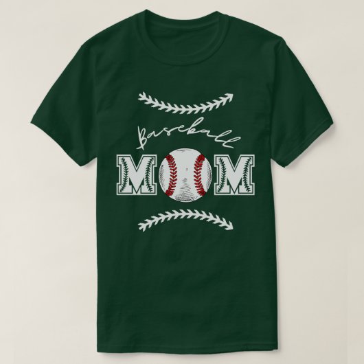Baseball-Mama 8 T-Shirt (Design vorne)