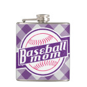 Baseball-Mama aus rostfreiem Stahl Flachmann (Vorderseite)