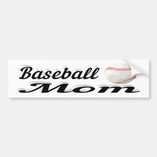 Baseball-Mama-Autoaufkleber Autoaufkleber (Vorne)