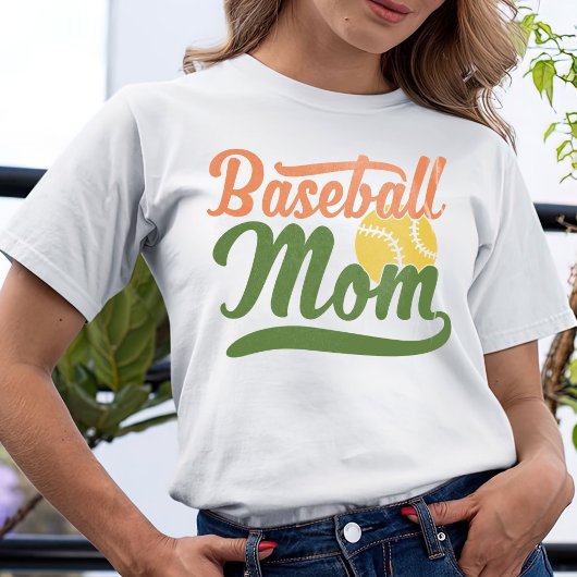 Baseball-Mama, Baseball-Geschenk für Mama T - Shir T-Shirt