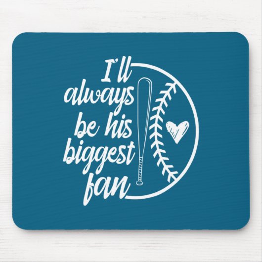 Baseball-Mama Baseball-Spieler Baseball Mousepad (Vorne)