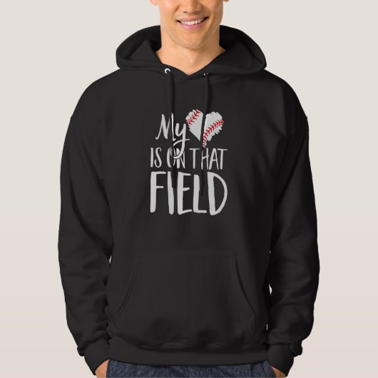 Baseball-Mama Baseball-Spieler Baseball-Mutter 3 Hoodie (Vorderseite)