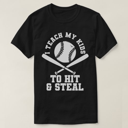 Baseball-Mama Baseball-Vater T-Shirt (Design vorne)