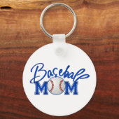 Baseball-MAMA blau Schlüsselanhänger (Vorderseite)