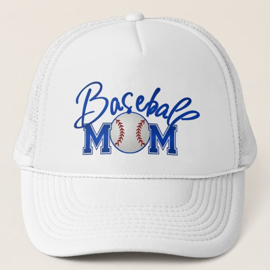 Baseball MAMA-Blau Truckerkappe (Vorderseite)