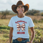 Baseball Mama Bow T-Shirt