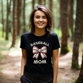 Baseball Mama Bow T-Shirt
