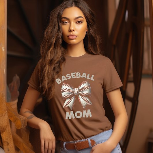 Baseball Mama Bow T-Shirt