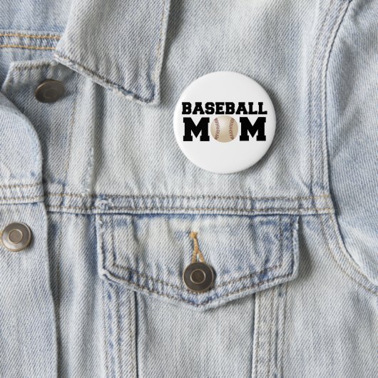 Baseball-Mama Button (Beispiel)