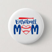 Baseball-Mama Button (Vorderseite)