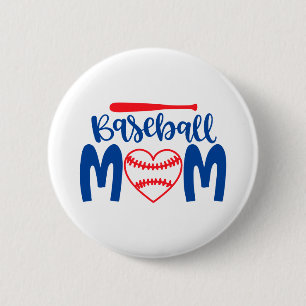 Baseball-Mama Button