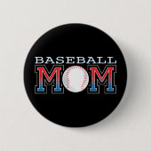 Baseball-Mama Button (Vorderseite)