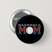 Baseball-Mama Button (Vorne & Hinten)