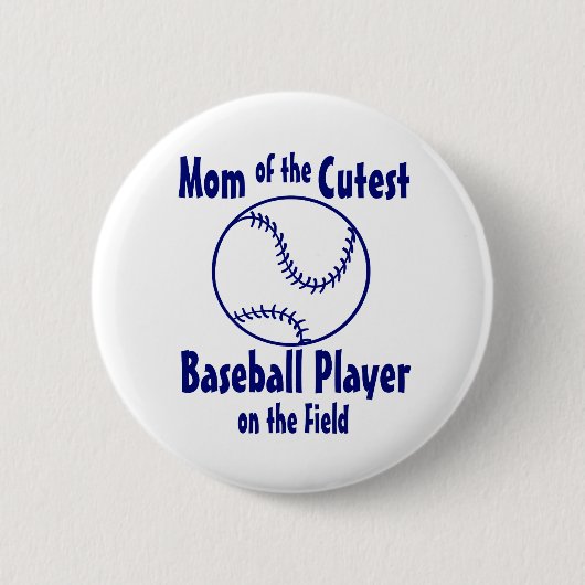 Baseball-Mama Button (Vorderseite)