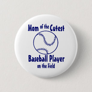 Baseball-Mama Button