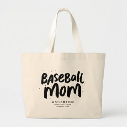 Baseball Mama cool trendiger schwarzer Typ persona Jumbo Stoffbeutel
