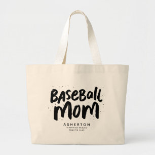 Baseball Mama cool trendiger schwarzer Typ persona Jumbo Stoffbeutel