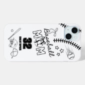 Baseball Mama Coquette Bow Case-Mate iPhone Hülle (Rückseite (Horizontal))
