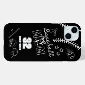 Baseball Mama Coquette Bow Case-Mate iPhone Hülle (Rückseite (Horizontal))