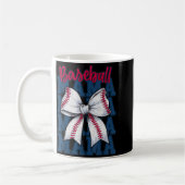 Baseball Mama Coquette Bow Game Day Baseball Mom M Kaffeetasse (Links)
