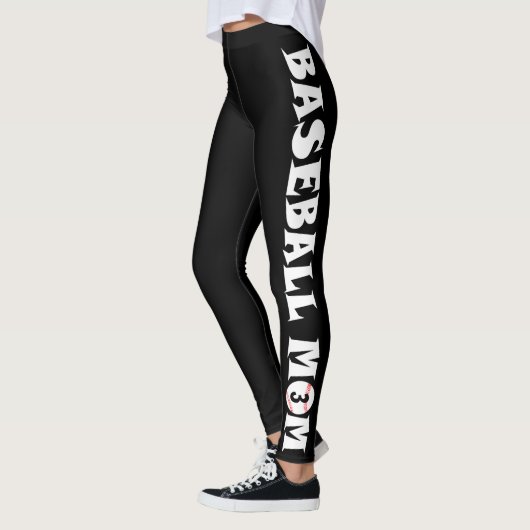 Baseball Mama Custom Jersey Number Leggings (Links)