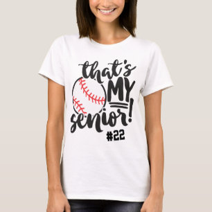 Baseball-Mama Das ist meine Abschluss-Trikotnummer T-Shirt