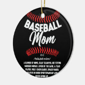 Baseball-Mama Definition Sport-Softball Keramik Ornament (Links)