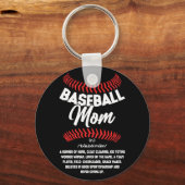 Baseball-Mama Definition Sport-Softball Schlüsselanhänger (Vorderseite)