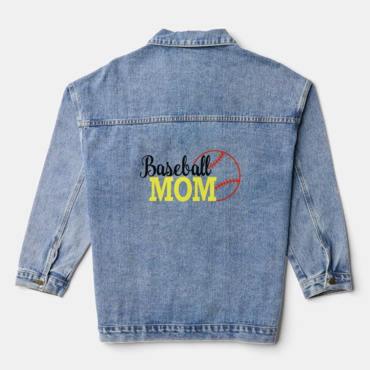 Baseball Mama Denim Jacket Jeansjacke (Rückseite)