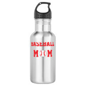 Baseball-Mama Edelstahlflasche (Vorderseite)