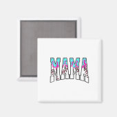 Baseball-Mama Eis-Drip mit Streuseln Baseba Magnet (Vorderseite/Rückseite)