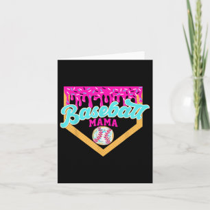 Baseball Mama Eiscreme Tropf Baseball-Mama am Spie Karte