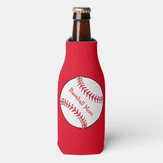 Baseball-Mama Flasche Cooler Flaschenkühler (Flaschenvorderseite)