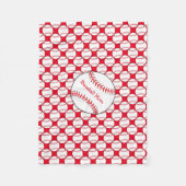 Baseball-Mama-Fleece-Decke Fleecedecke (Vorderseite)