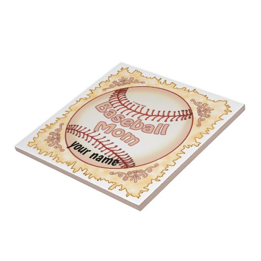 Baseball-Mama Fliese (Seite)