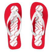 BaseBall-Mama-Flip-Flops Badesandalen (Fußbett)