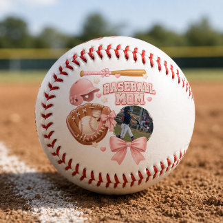 Baseball-Mama Foto Rosa Coquette Sport Baseball