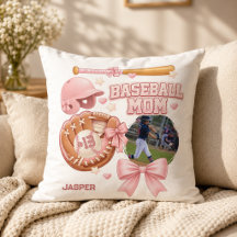 Baseball-Mama Foto Rosa Coquette Sport