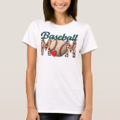 Baseball-Mama, Funny Baseball-T - Shirt (Vorderseite)