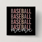 Baseball Mama | Geschenke für Baseball-Mamas Button (Vorderseite)