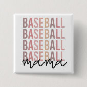 Baseball Mama | Geschenke für Baseball-Mamas Button (Vorderseite)