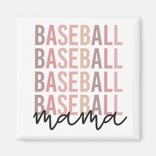 Baseball Mama | Geschenke für Baseball-Mamas Magnet (Vorne)