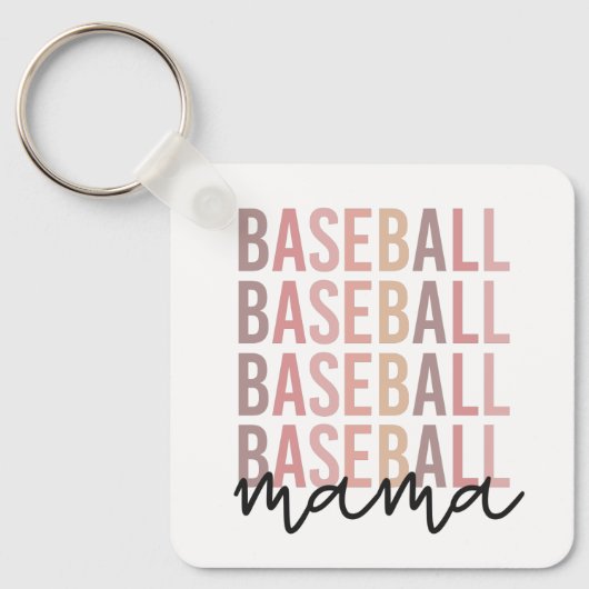 Baseball Mama | Geschenke für Baseball-Mamas Schlüsselanhänger (Vorderseite)