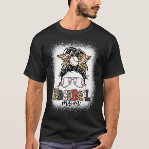 Baseball Mama glücklich Mutter Tag Mama Leben Mess T-Shirt