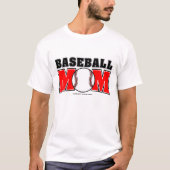 Baseball-Mama-grundlegender T - Shirt (Vorderseite)